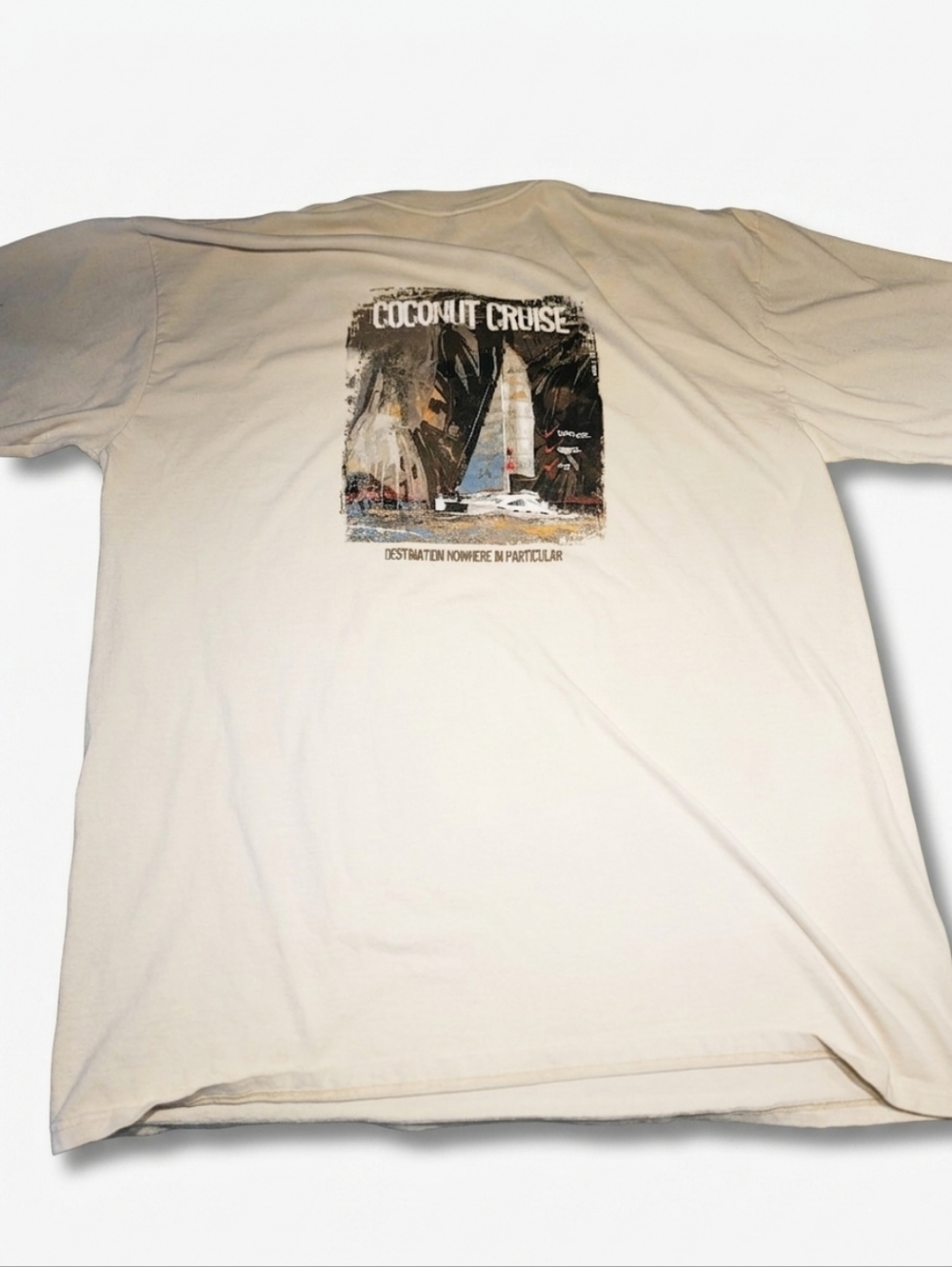 Coconut Cruise Destination Nowhere 100% Cotton Shirt  XXL